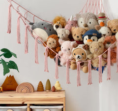 Mirolam boho kid room decor hammock adds cute organization to bedrooms and nurseries.