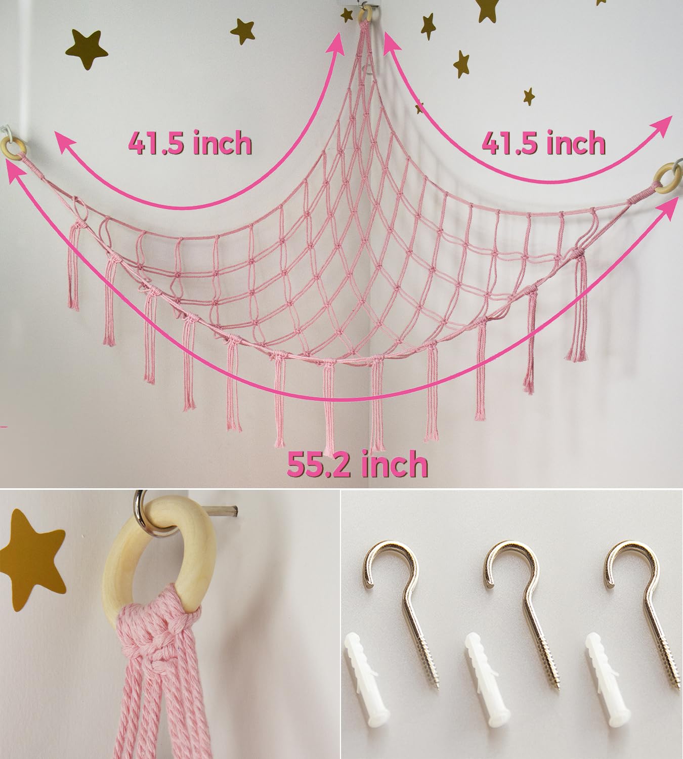 Mirolam premium cotton macrame net emphasizes quality and long-lasting use.