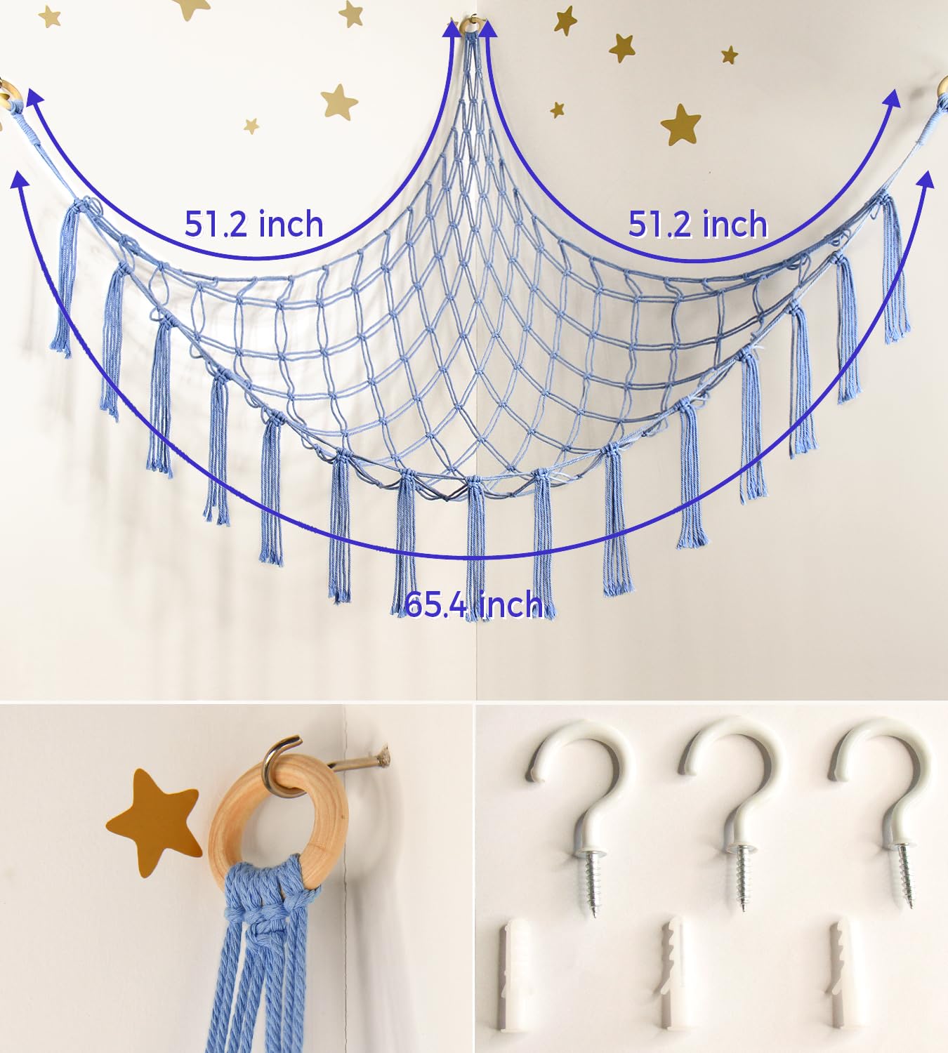Mirolam FSC-certified-wood-anchor-hooks provide sturdy, easy-to-install setup.