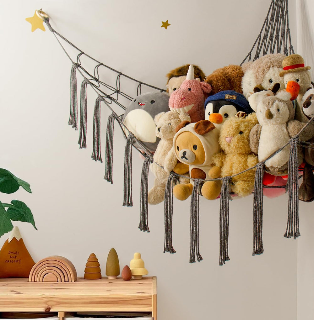 Mirolam grey nursery decor hammock display for bohemian room styling