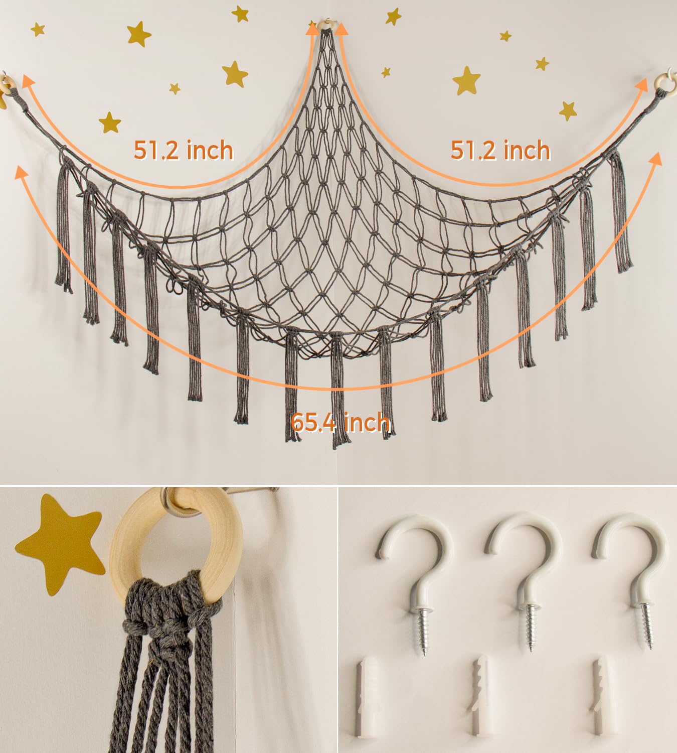Mirolam large plush organizer hanging shot showcases kid-friendly display
