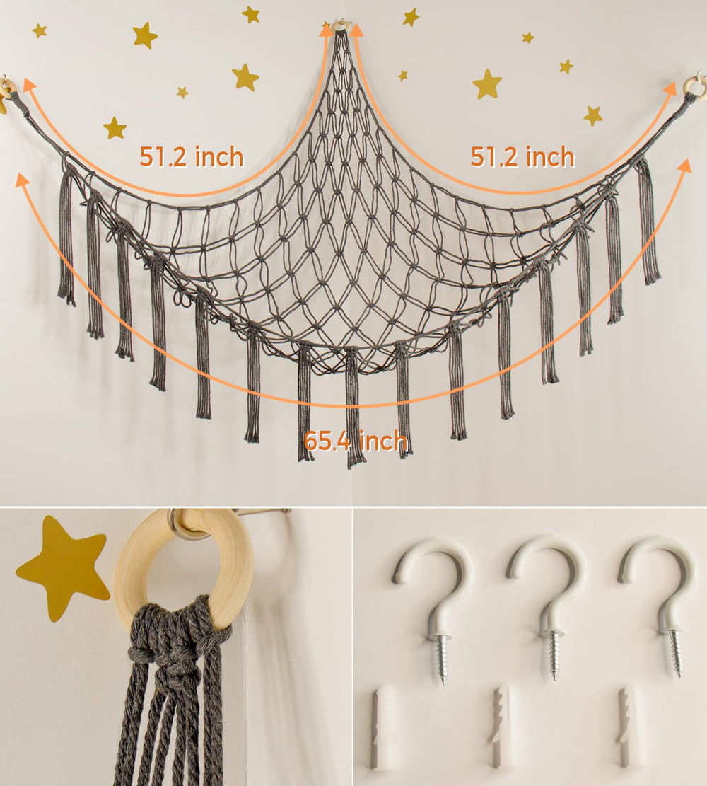 Mirolam large plush organizer hanging shot showcases kid-friendly display