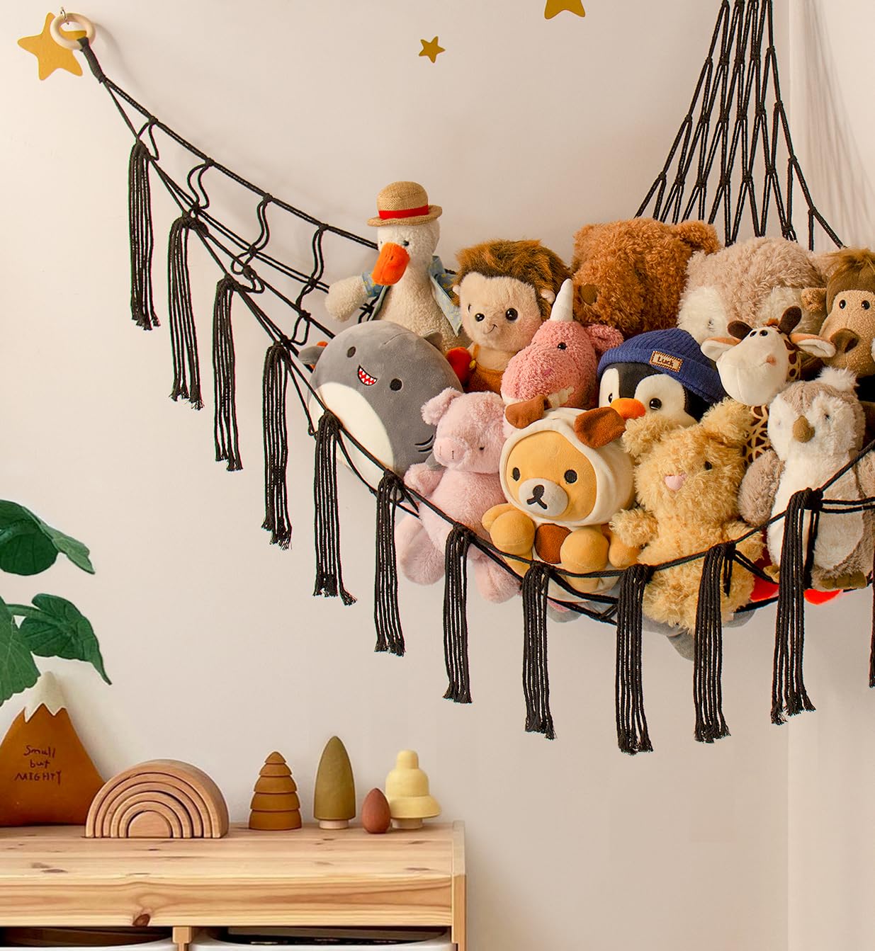 Mirolam storage for kids room promotes playful organization and easy access.