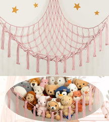 Mirolam stuffed animal hammock wall-mounted saves floor space and organizes plush toys.