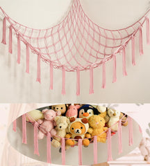 Mirolam stuffed animal storage hammock corner saves space and showcases plush toys.