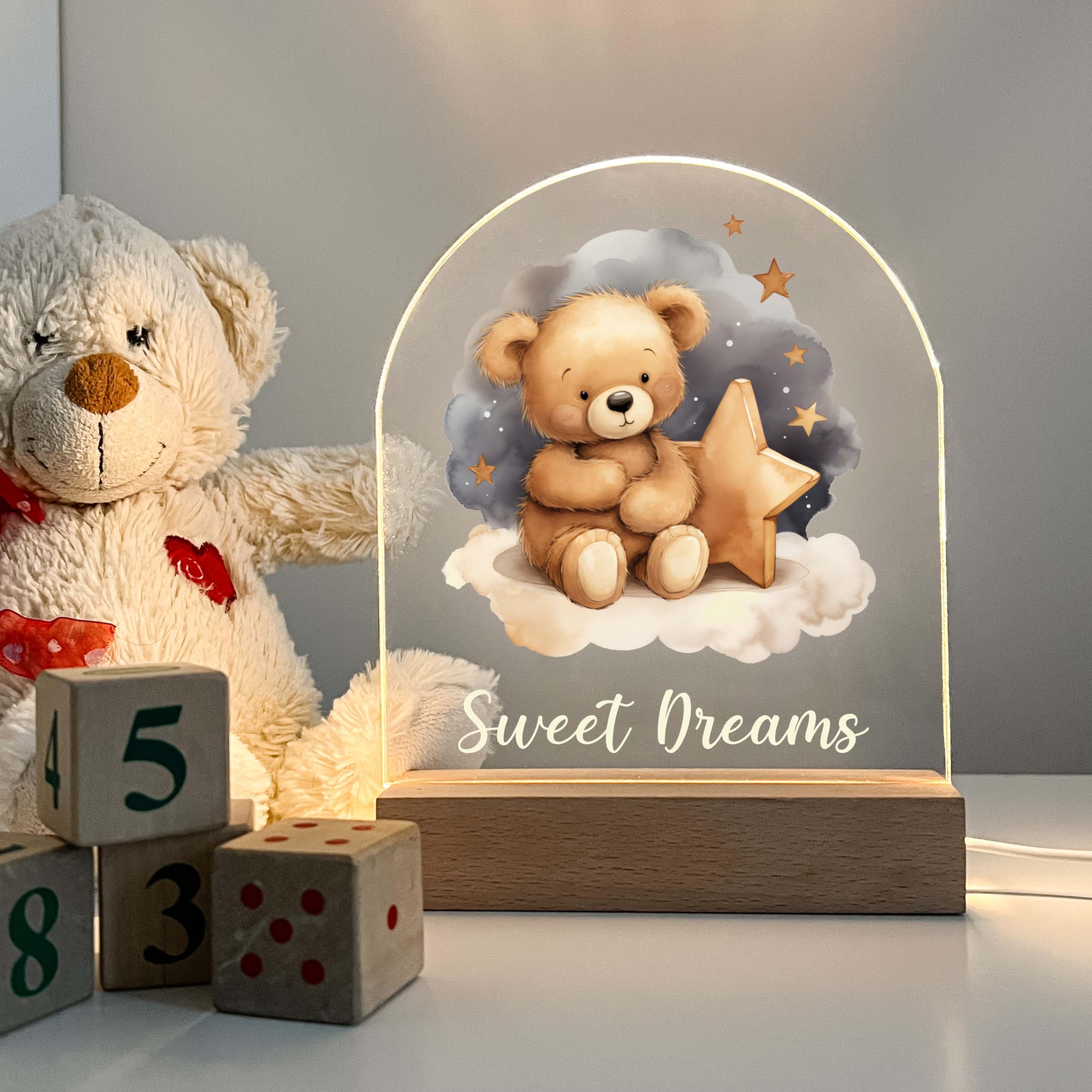 Mirror Mania led-night-light-nursery-decor provides gentle illumination for midnight feeds.