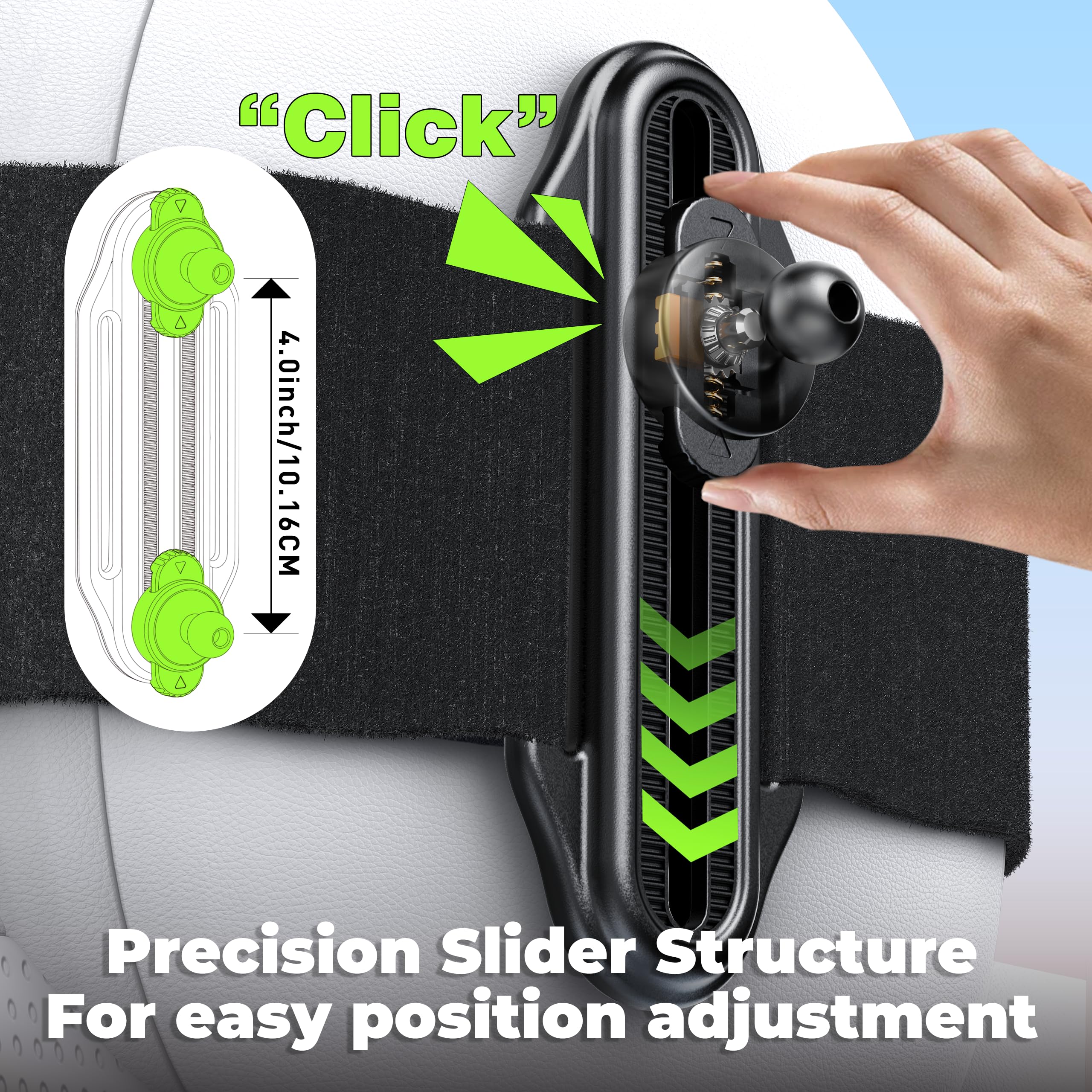 Mirrorsafe 360-degree rotation shows adjustable viewing angles for parent and child.