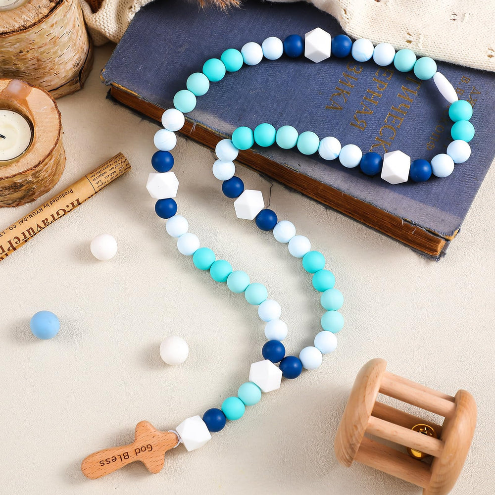 Misdary baby rosary with cross for baptism gifts and daily blessing moments