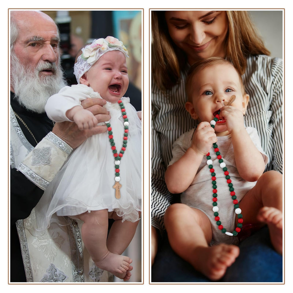 Misdary Baby Rosary packaging ready gift option for baptism parties and baby showers.