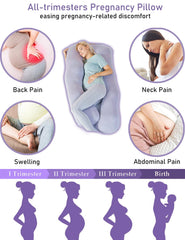 MISERRO-pregnancy-pillow-inner-zipper-fill-customization invites personalized comfort.