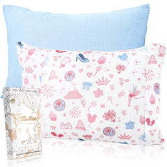 Miss Adola castle-pattern toddler pillowcase for a playful bedtime vibe.