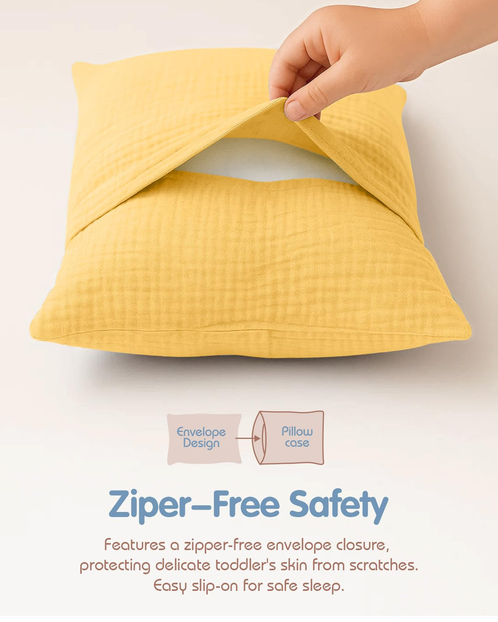 Miss Adola crib-toddler pillowcase 13x18 inches for travel and bed use.