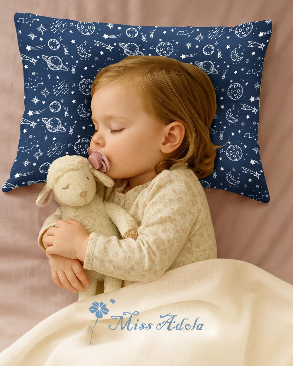 Miss Adola machine-washable pillowcase stays soft after cycles.
