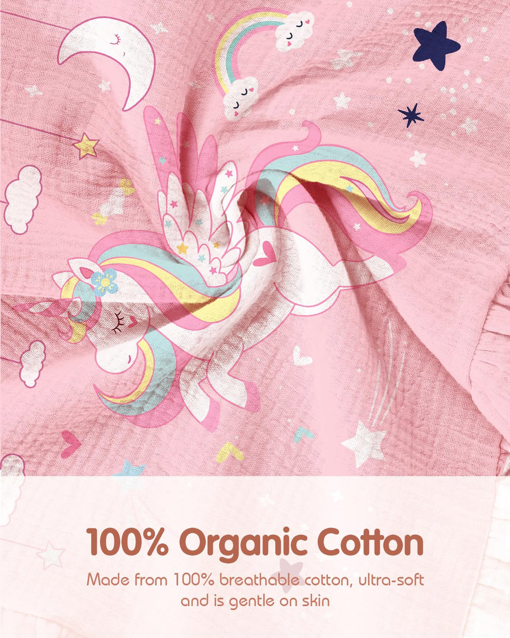 Miss Adola unicorn pattern enhances kid's bedroom decor
