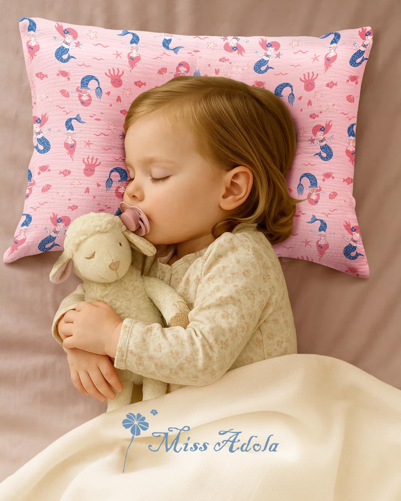 Miss Adola colorfast prints resist fading for long-lasting kids’ pillow decor