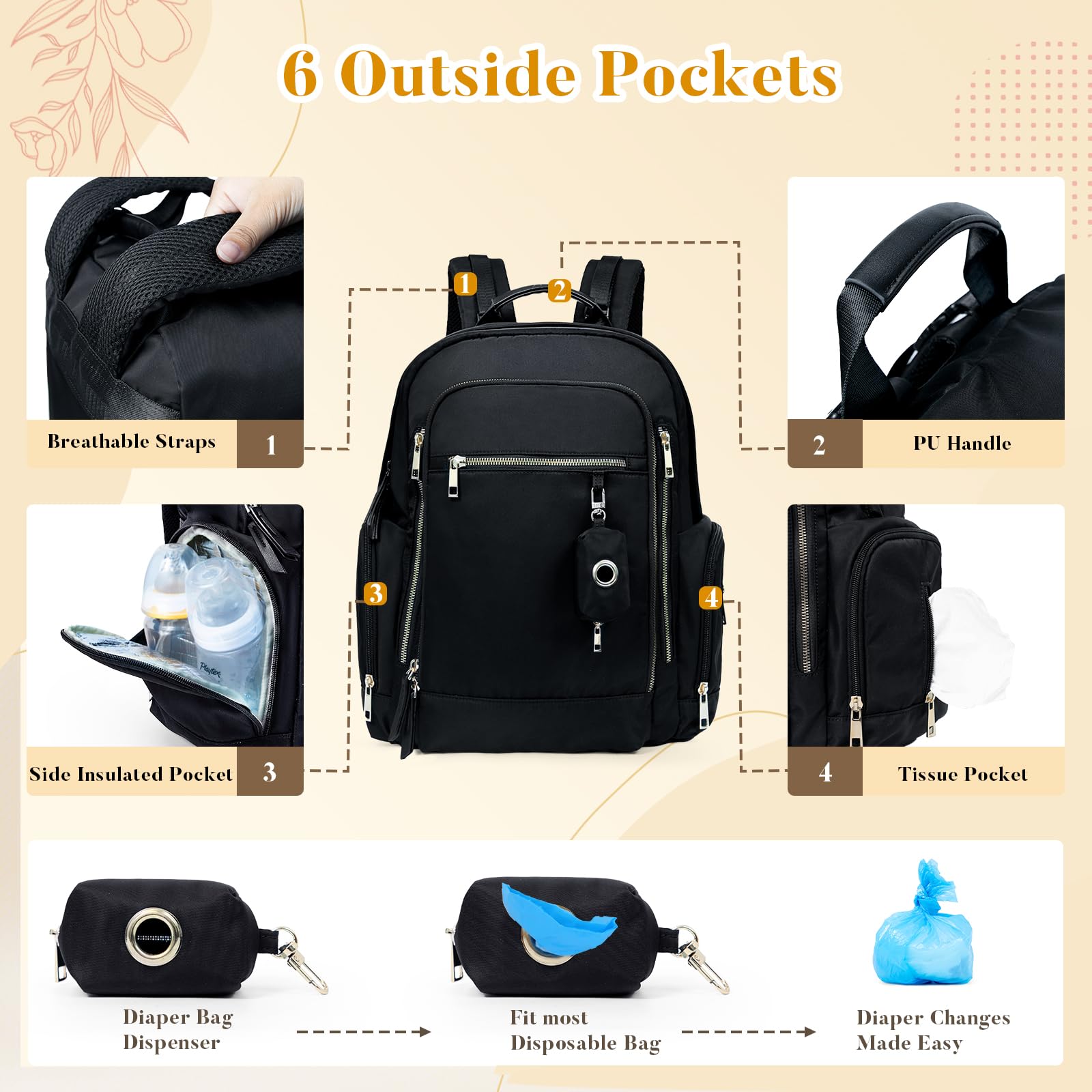 Miss Fong lightweight waterproof nylon keeps you prepared in wet conditions.