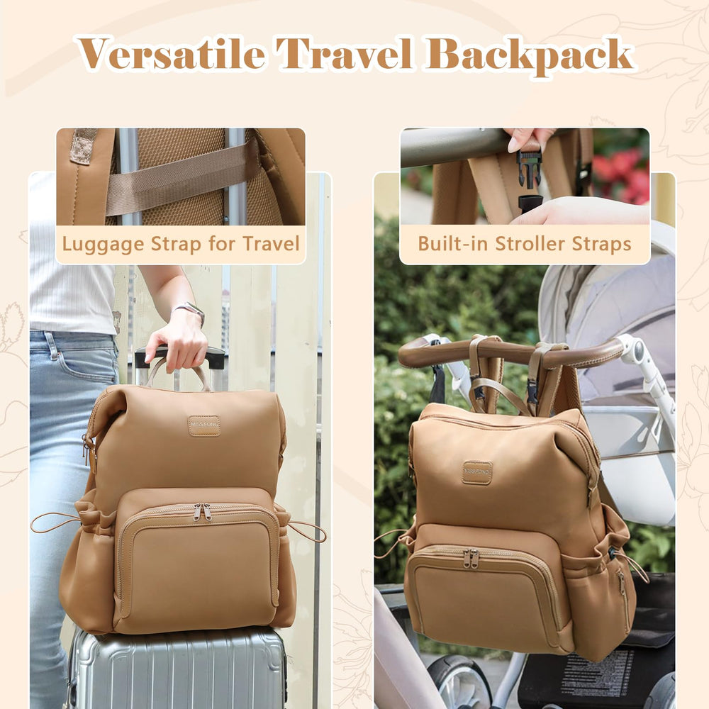 Miss Fong diaper bag changing pad included for clean, comfortable diaper changes anywhere.