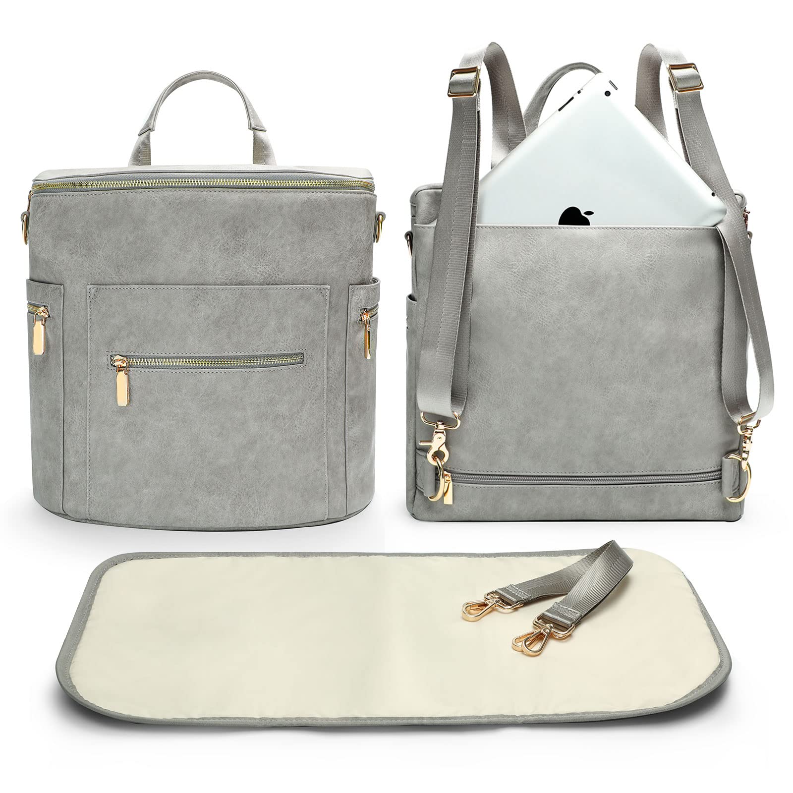 miss fong diaper bag backpack design concept for easy on-the-go organization.