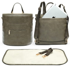 miss fong forest diaper bag backpack with multiple pockets for organized parenting on the go