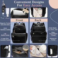 Miss Fong diaper bag hand sanitizer holder adds convenient sanitizing on the go.