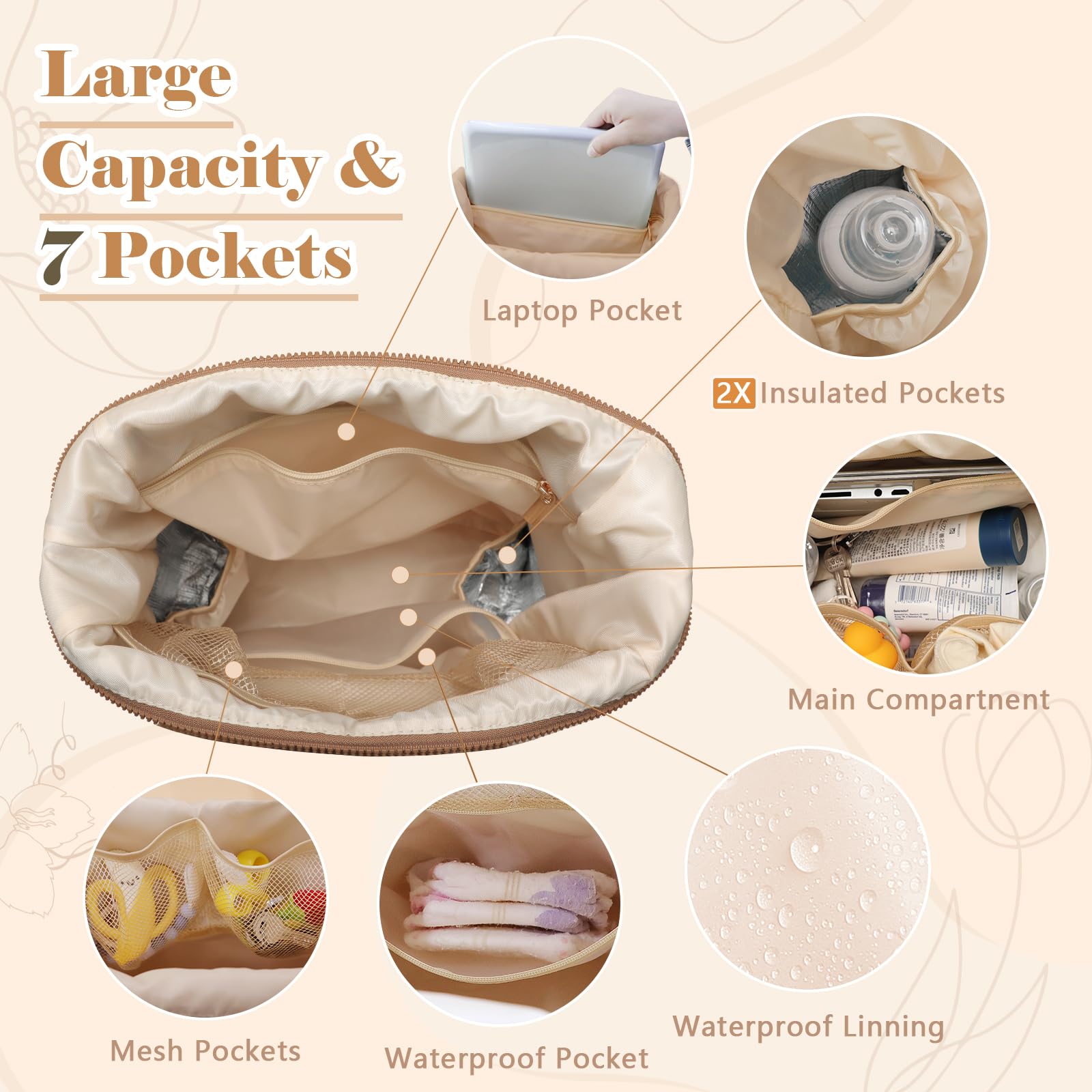 Miss Fong diaper bag backpack insulated bottle pockets maintain temperature on outings for feeds.