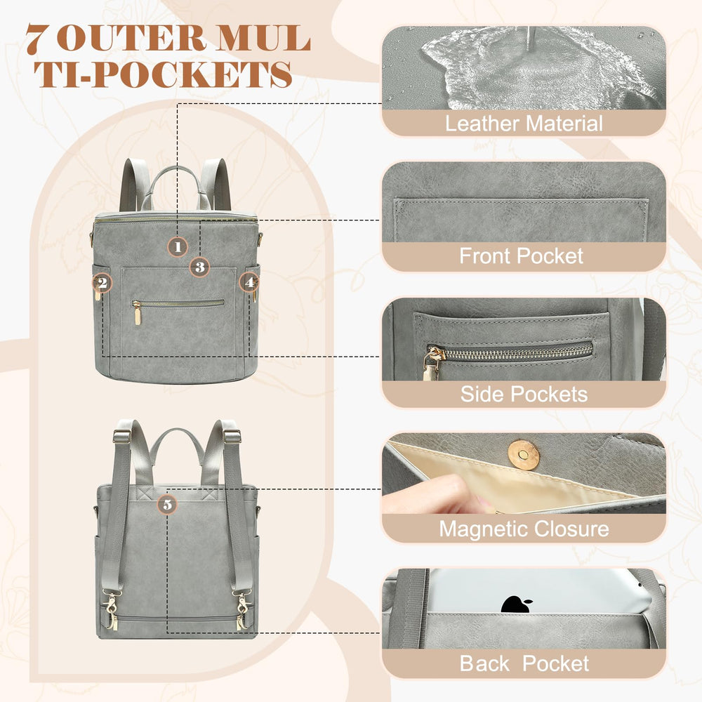 miss fong diaper bag backpack multiple pockets for kid essentials.