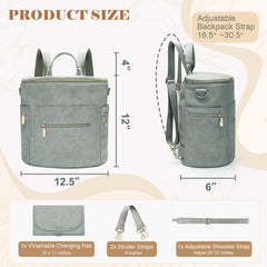 miss fong diaper bag backpack stroller straps for hands-free mobility.