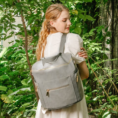miss fong diaper bag backpack wide opening for fast access to essentials.