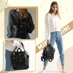 miss fong Mini Diaper Bag Backpack interior insulated pocket, keeps bottles warm or snacks fresh