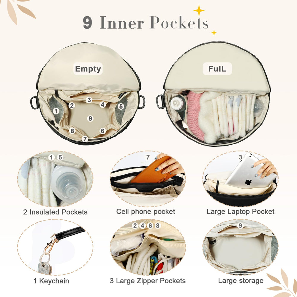 miss fong neoprene diaper bag insulated bottle pockets keep bottles at the right temperature