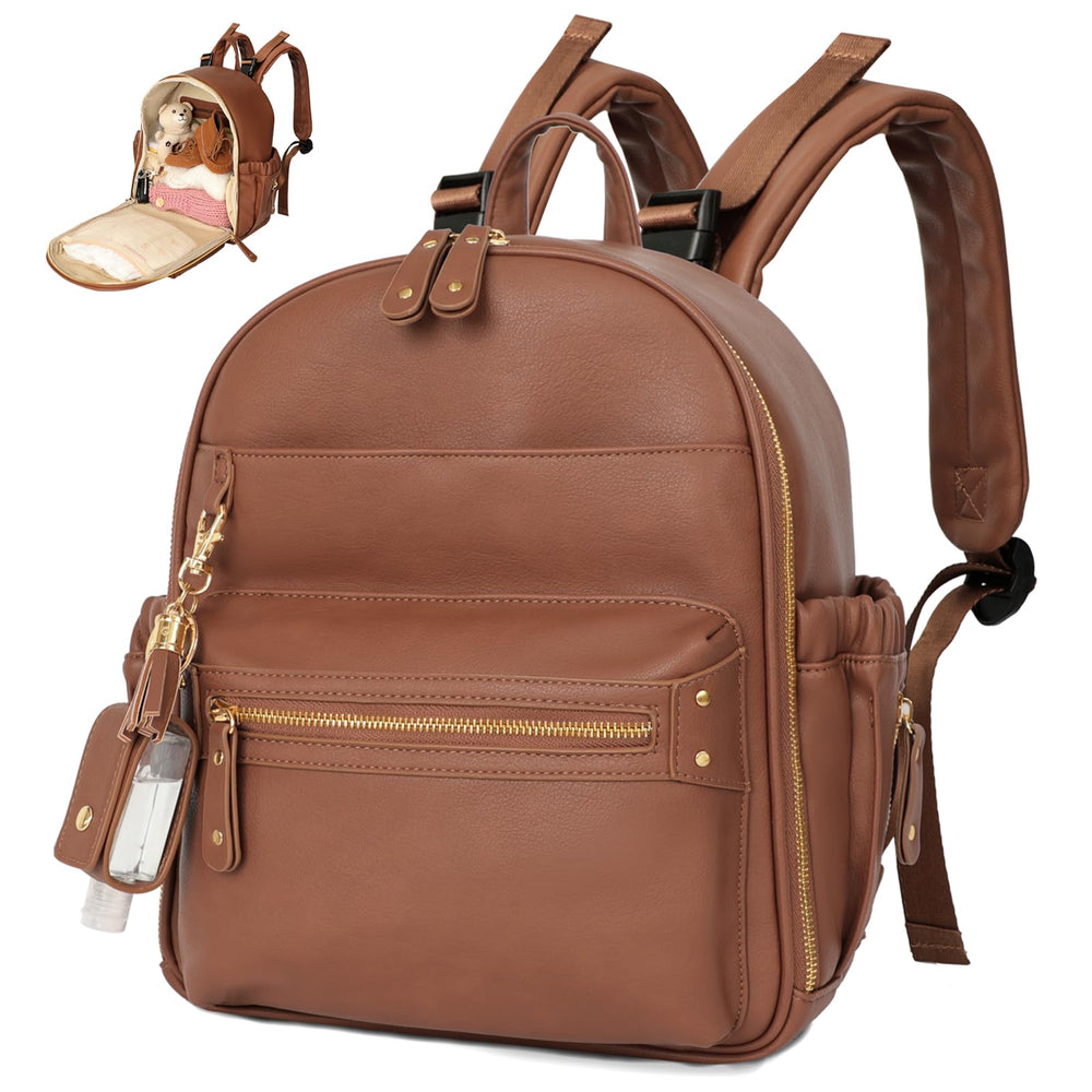 miss fong small diaper bag front pocket layout for quick access to essentials