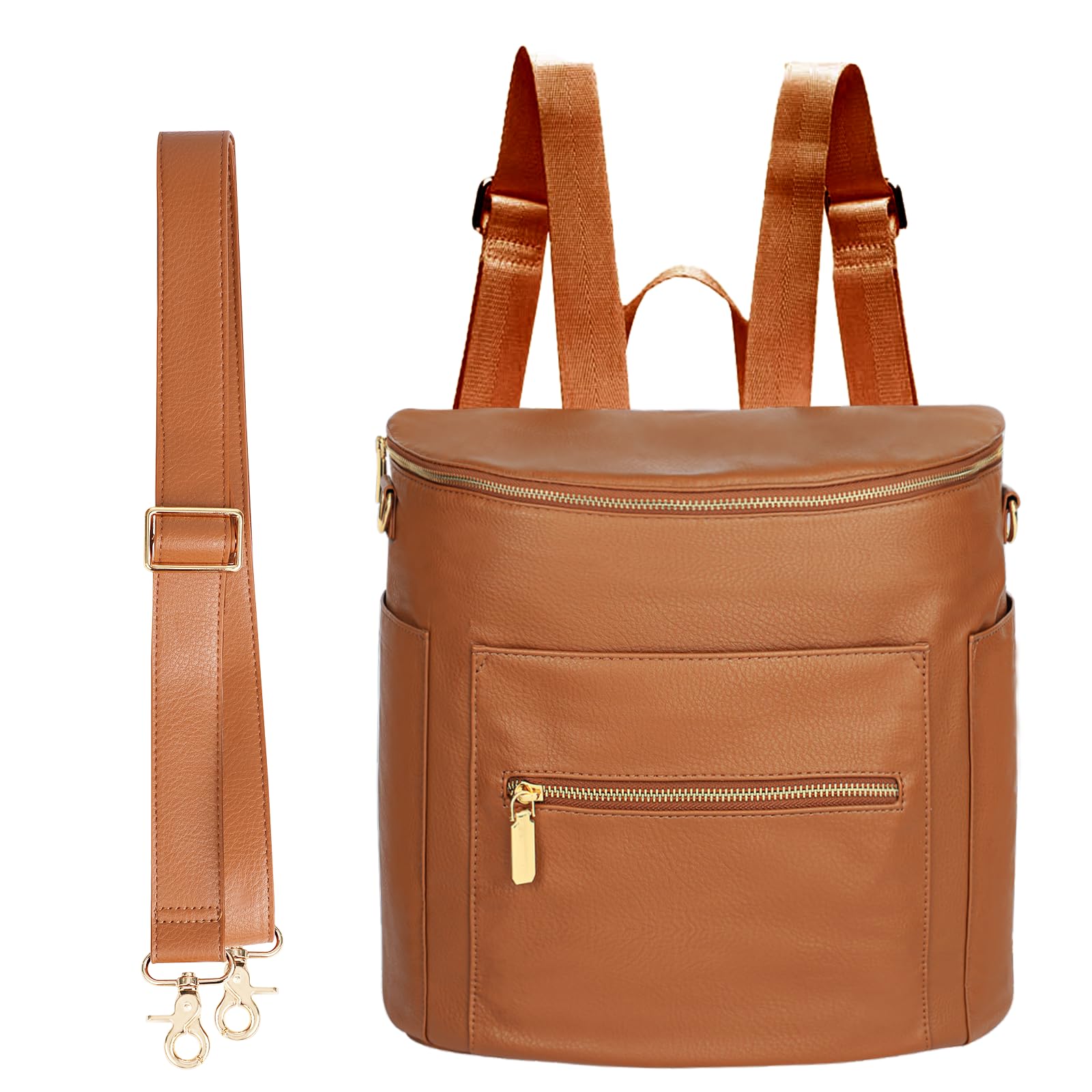 miss fong small diaper bag front view highlights easy-access pockets for quick outings