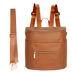 miss fong small diaper bag front view highlights easy-access pockets for quick outings