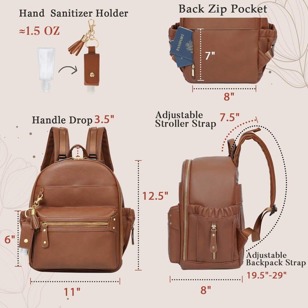 miss fong small diaper bag hand sanitizer holder provides hygiene on outings