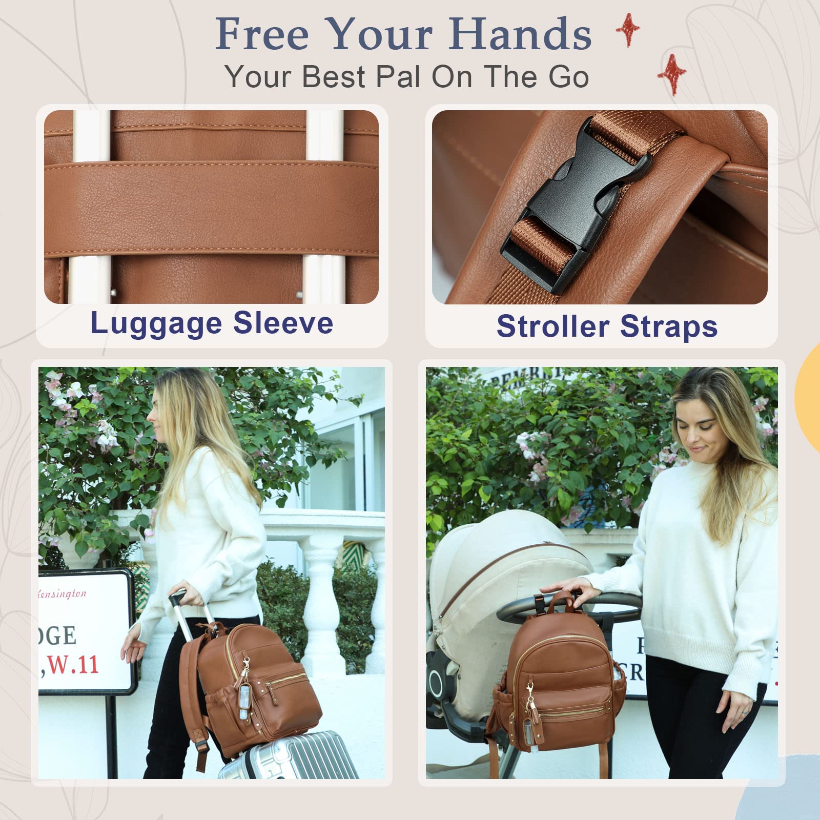 miss fong small diaper bag premium zippers add luxury and durability