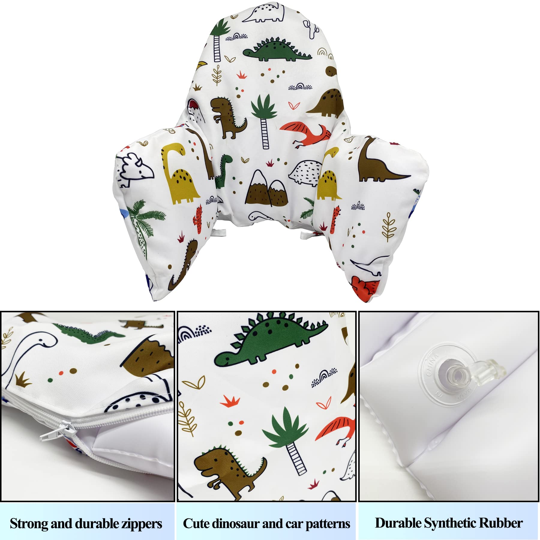MISSEIAR synthetic rubber supporting cushion provides ergonomic support for active diners.