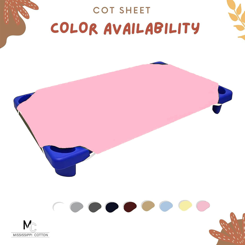 Mississippi Cotton 22x52 cot-fit image demonstrates snug coverage on standard cots