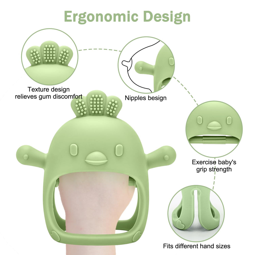 MISSLILI baby fruit feeder in use, supporting self-feeding with healthy snacks.