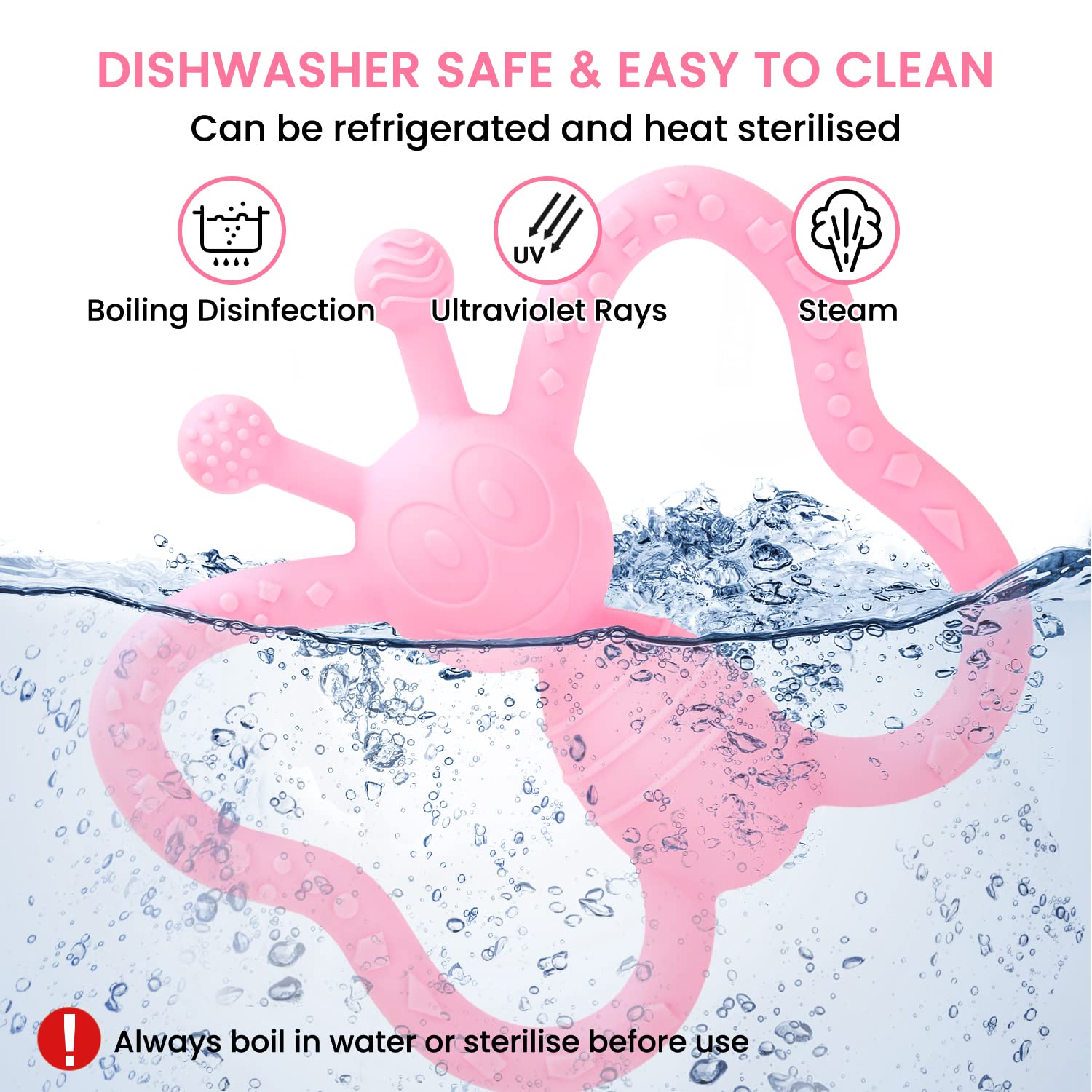 MISSLILI baby-teething-toy 0-24m ideal for first teeth exploration