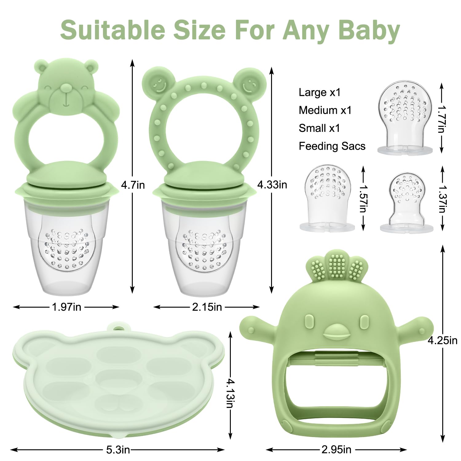 MISSLILI chick-glove teether close-up showing soft silicone texture.