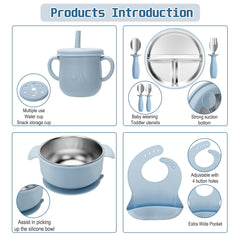 Misslili detachable silicone suction base highlights secure dining on high chair trays