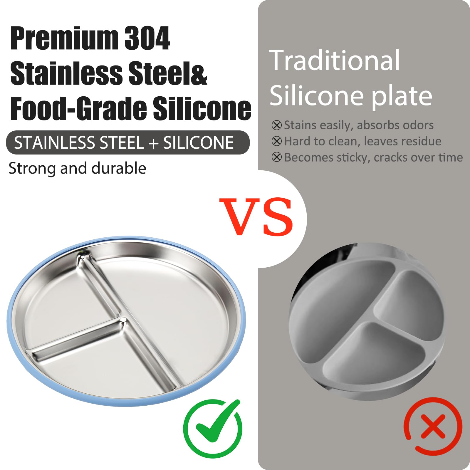 Misslili dishwasher-safe baby feeding set simplifies cleanup after meals.