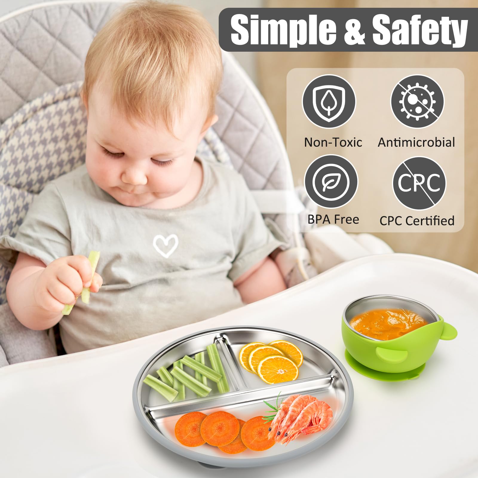 Misslili leak-proof design keeps meals contained during busy feeding sessions.