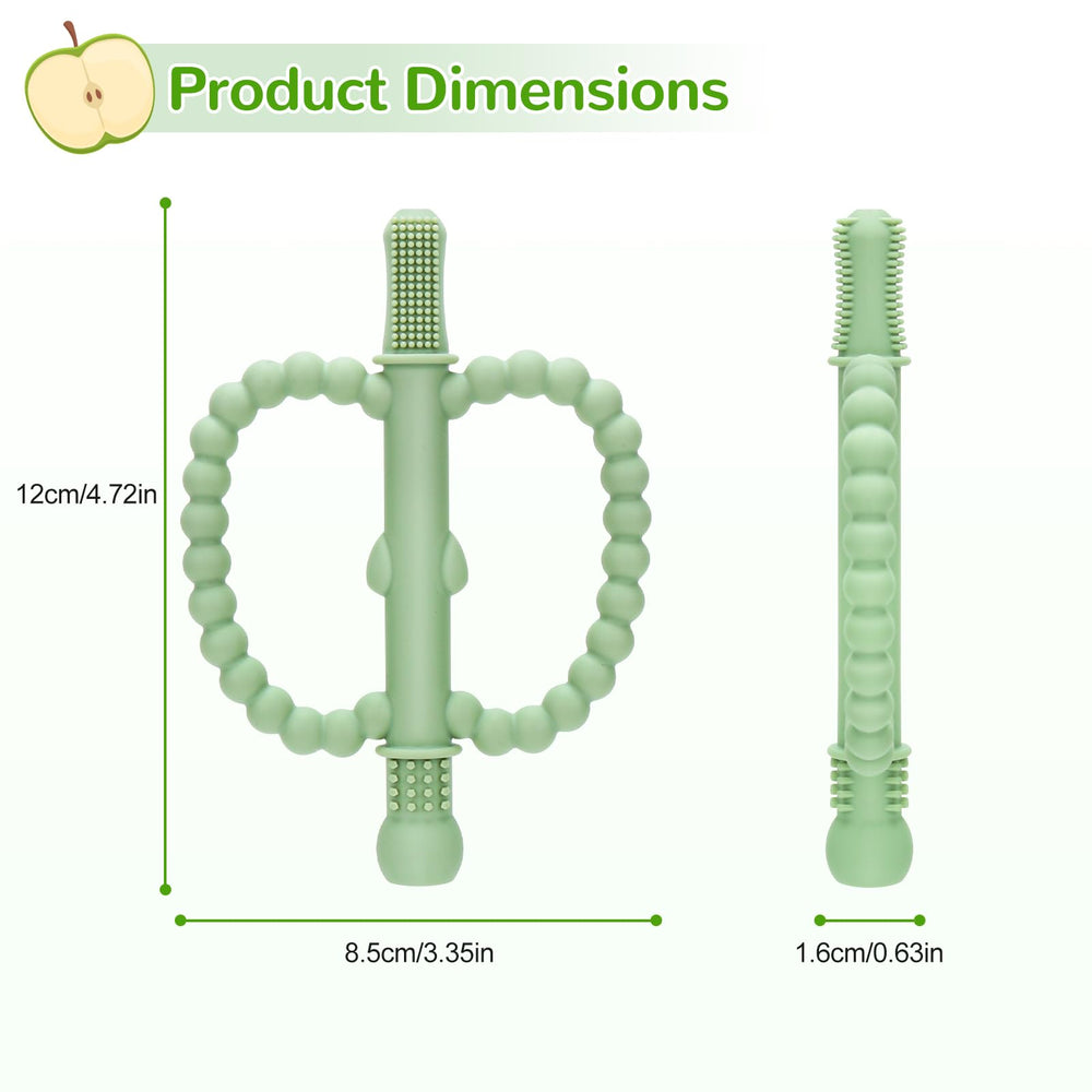 MISSLILI silicone hollow teether with easy grip for babies