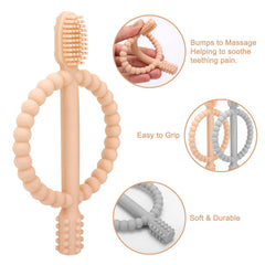MISSLILI teething toy is dishwasher-safe for easy cleaning.