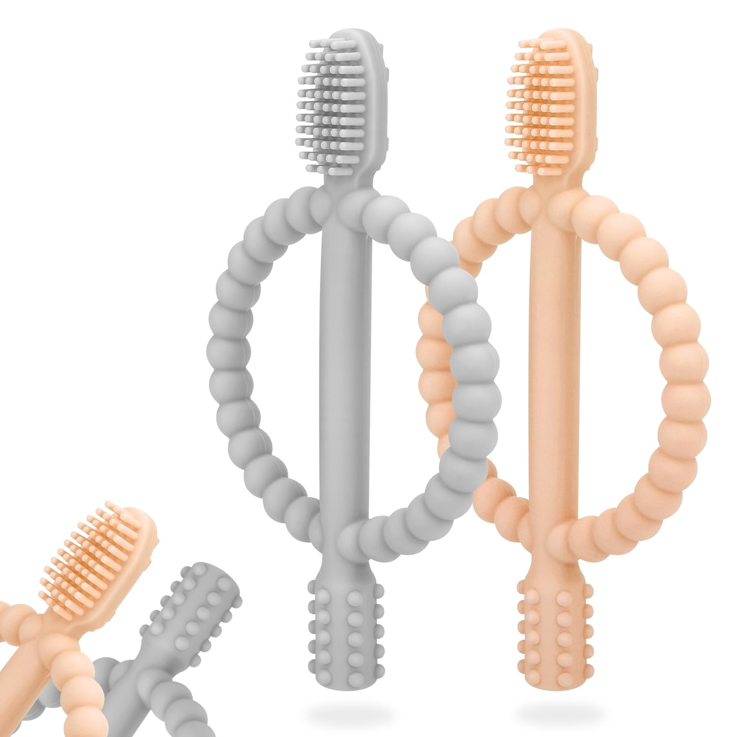 MISSLILI teething toy with easy-hold handle for secure grip.