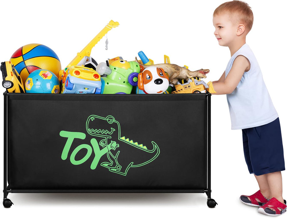 MISSLO large toy box with 124L capacity for clutter-free kids' storage.