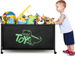 MISSLO large toy box with 124L capacity for clutter-free kids' storage.