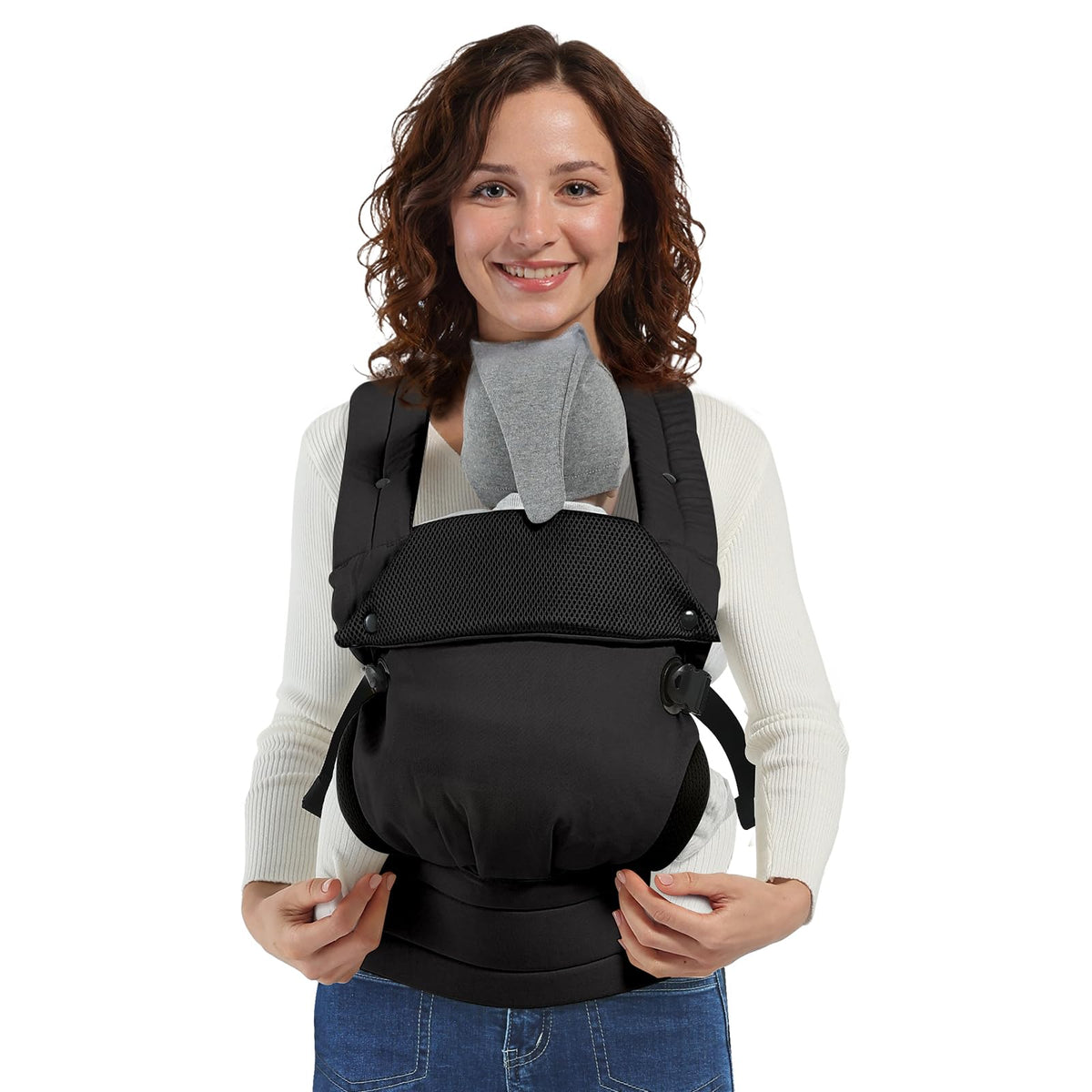 MISSWISDOM baby carrier back cross-design supports hands-free daily tasks.
