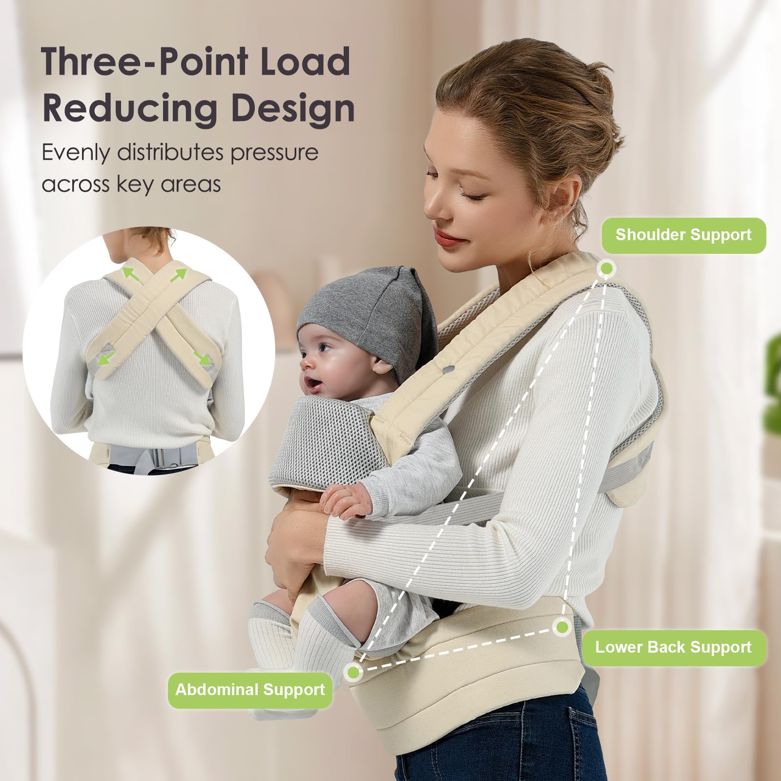 MISSWISDOM baby carrier cream safety-certification, US CPSC compliant